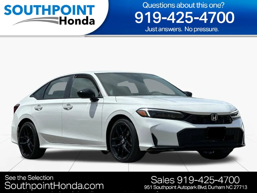New 2026 Platinum White Pearl Honda Sport image 1