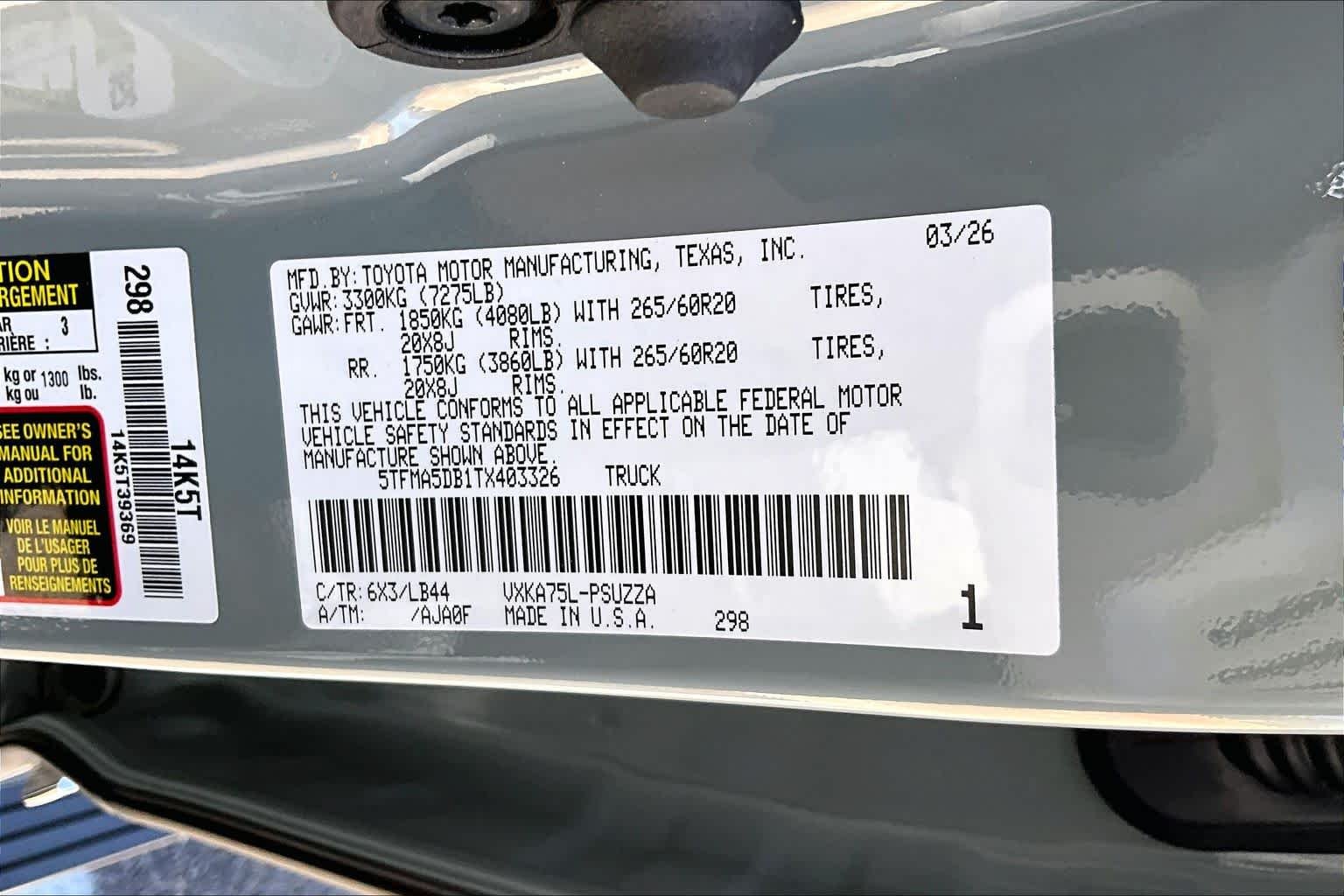 Used 2026 Lunar Rock Toyota 1794 Edition image 29