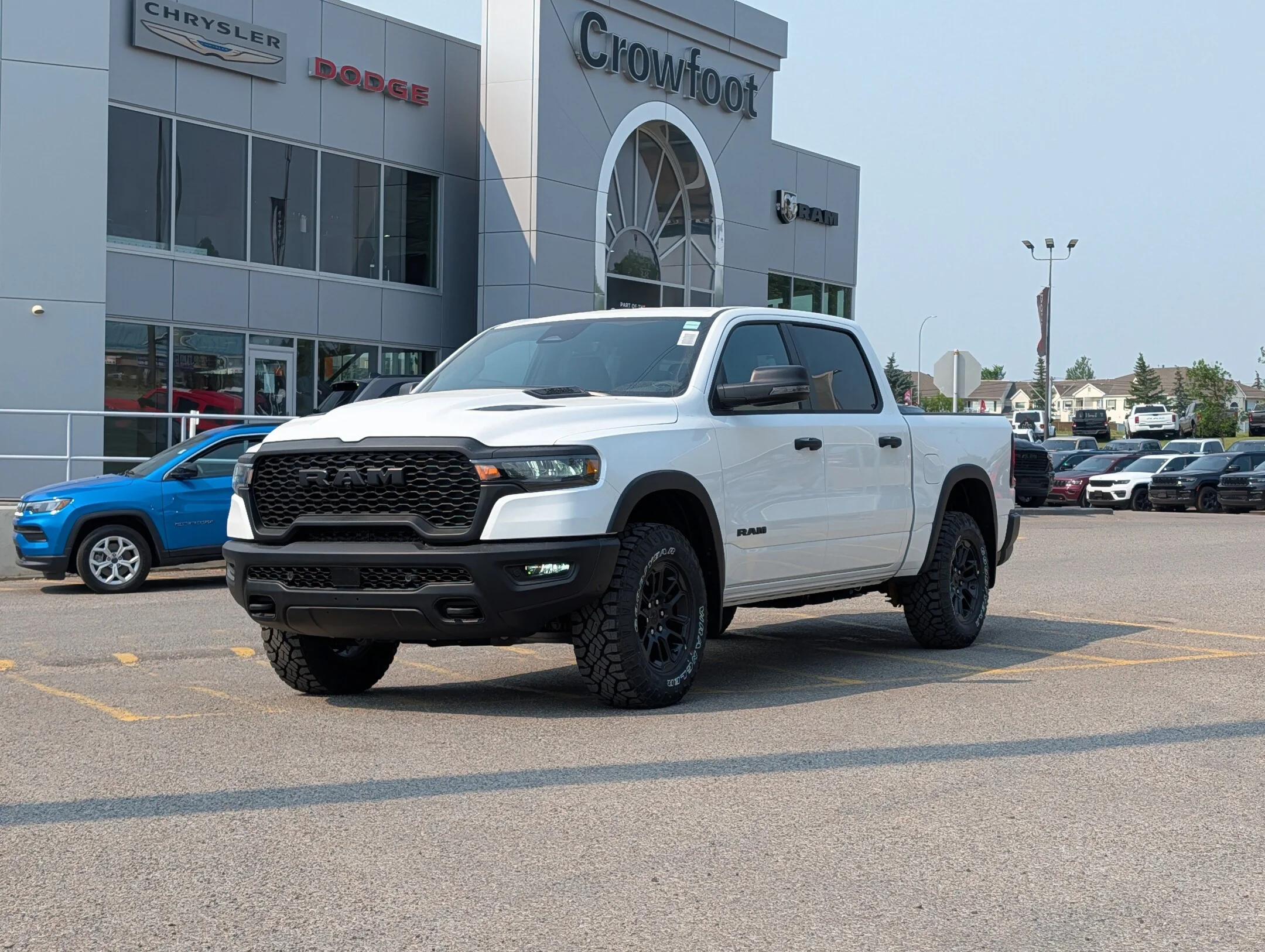 New 2026 White RAM Rebel - - Steel Sport Hood - Trailer Brake Control - Skid Plates - Rear Wheelhouse Liners & More! image 1