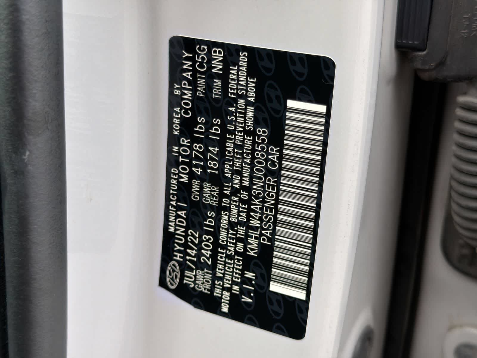 Used 2022 Gray Hyundai  image 38