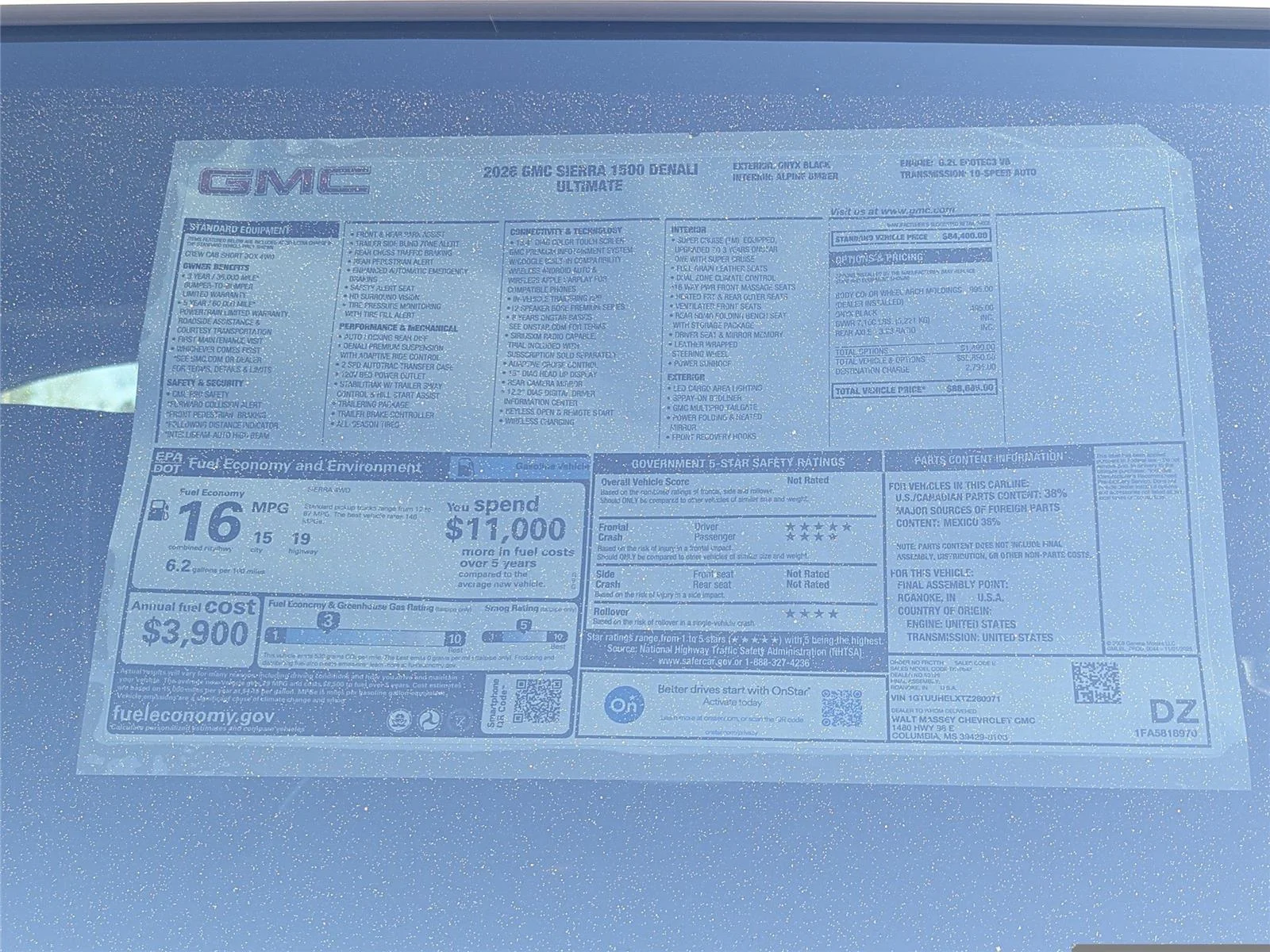 New 2026 Onyx Black GMC Denali Ultimate image 41