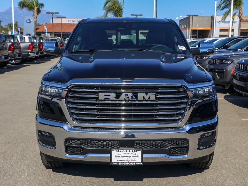 New 2026 Diamond Black Crystal Pearl-Coat Exterior Paint RAM Laramie image 8