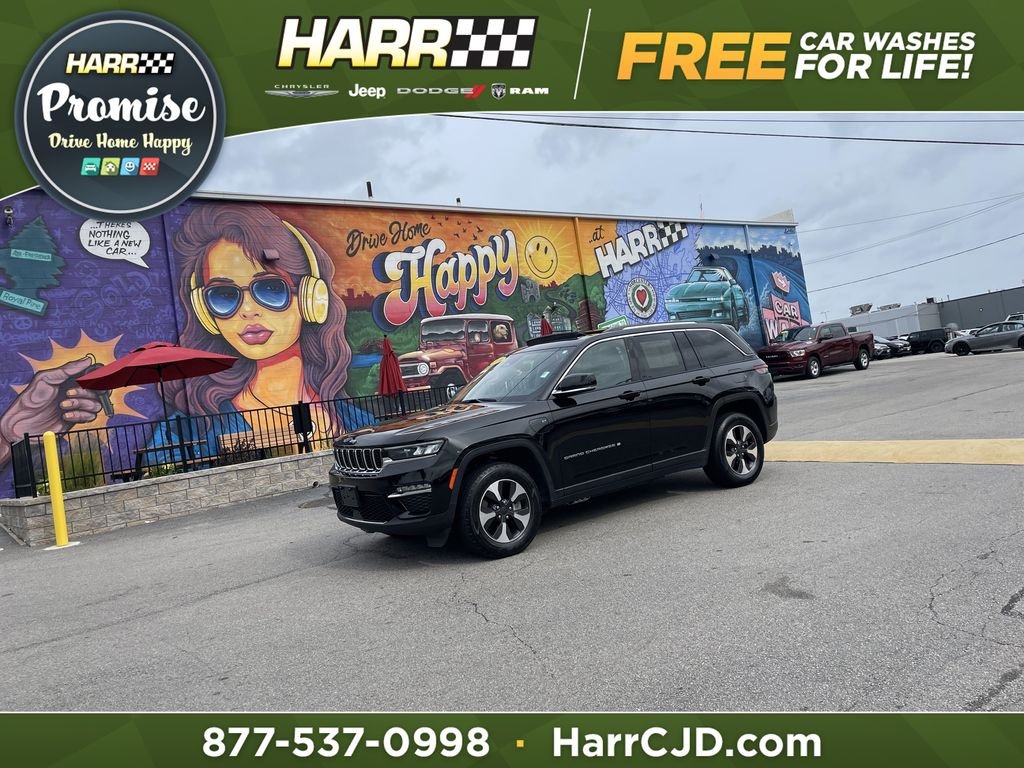 Certified Used 2024 Black Jeep 4xe image 1