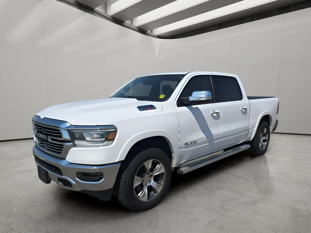 Used 2020 Bright White Clearcoat Ram Laramie image 1
