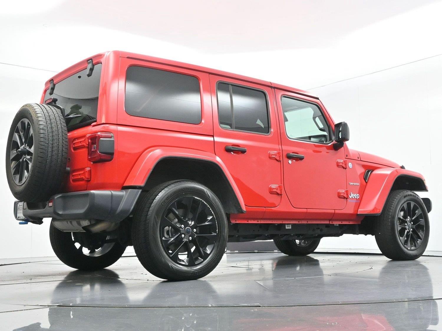 Used 2024 Firecracker Red Clearcoat Jeep Sahara image 44