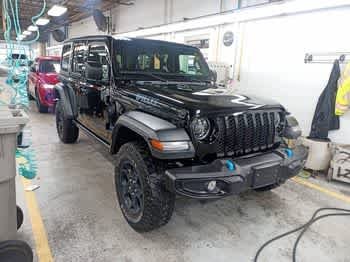 Used 2023 Jeep Wrangler 4xe Willys 4XE with VIN 1C4JJXN61PW605207 for sale in Oakland, ME