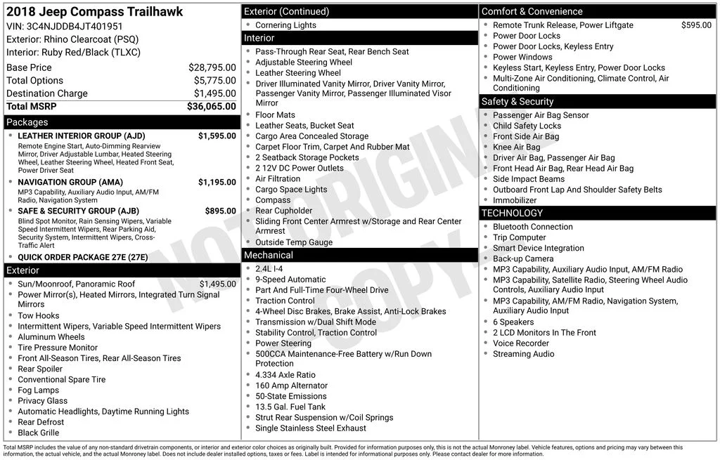 Used 2018 Gray Jeep Trailhawk image 2