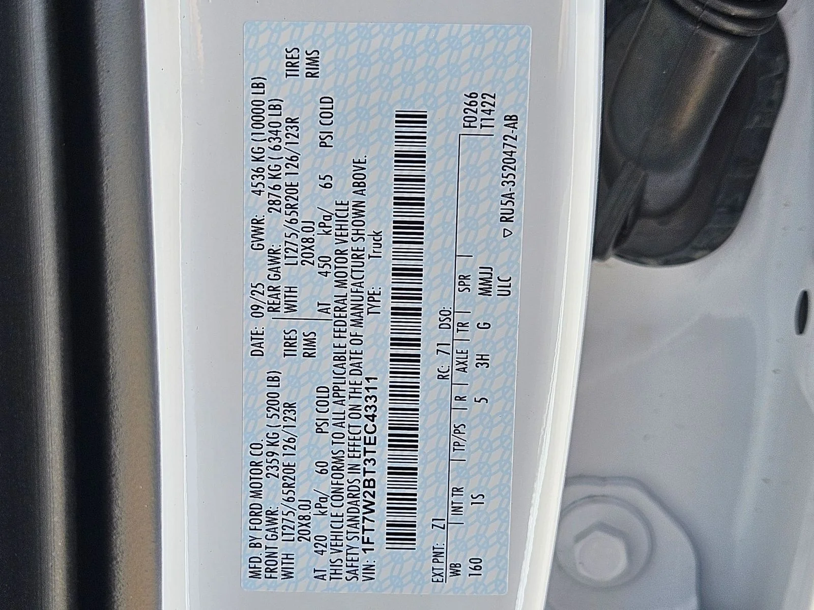 New 2026 Oxford White Ford F-250® XL image 24