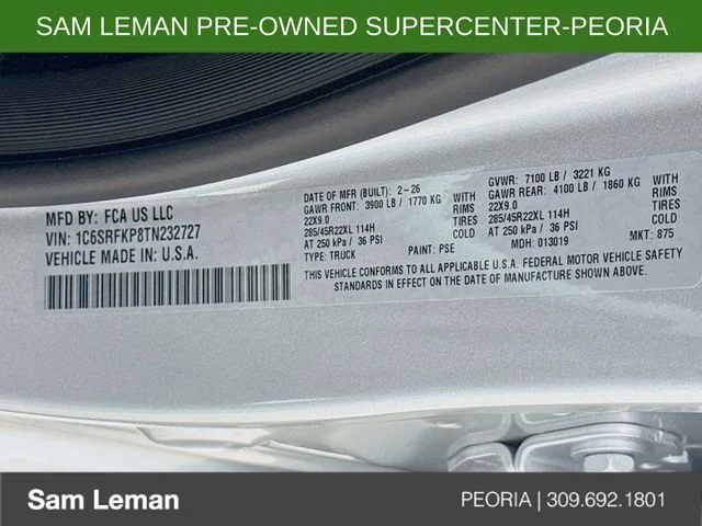 Used 2026 Silver Ram Tungsten image 33
