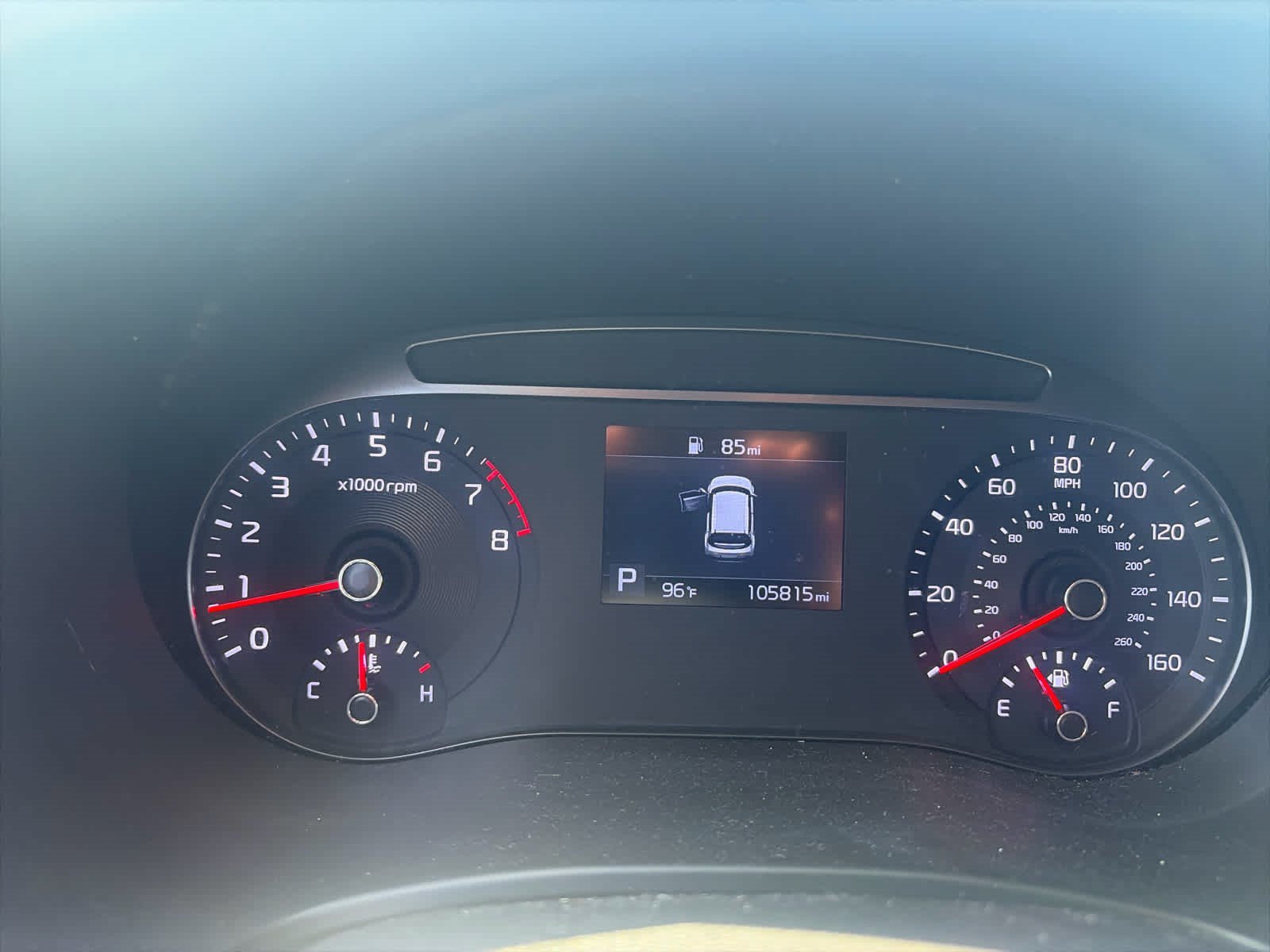 Used 2021 Inferno Red Kia S image 8