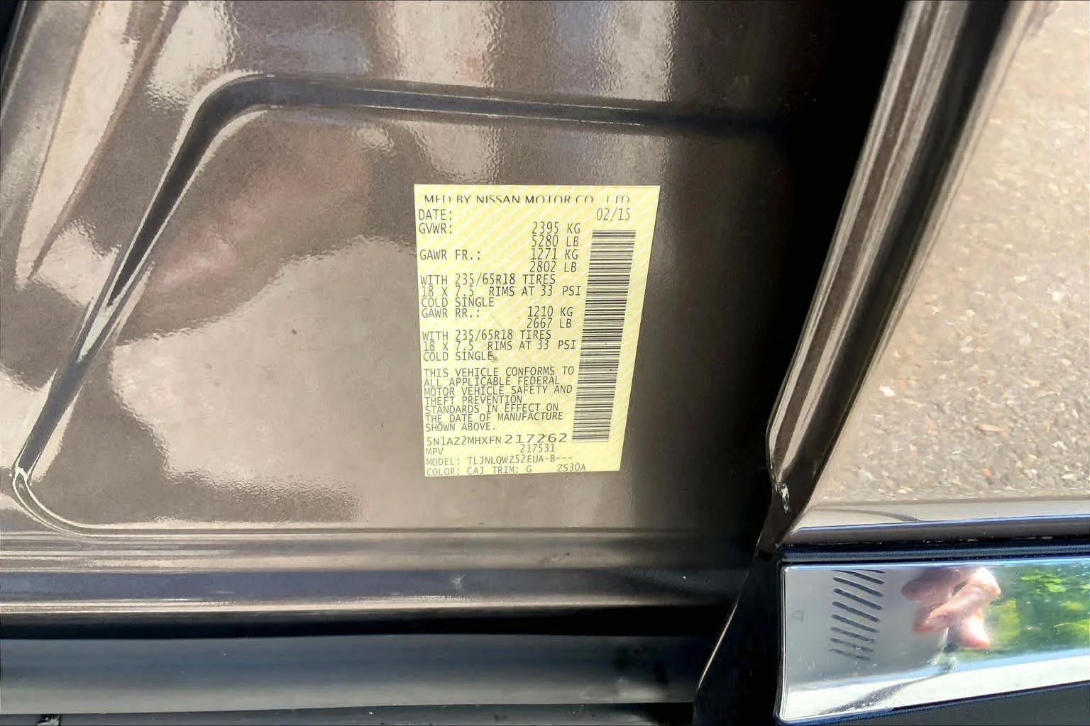 Used 2015 Java Metallic Nissan SV image 34