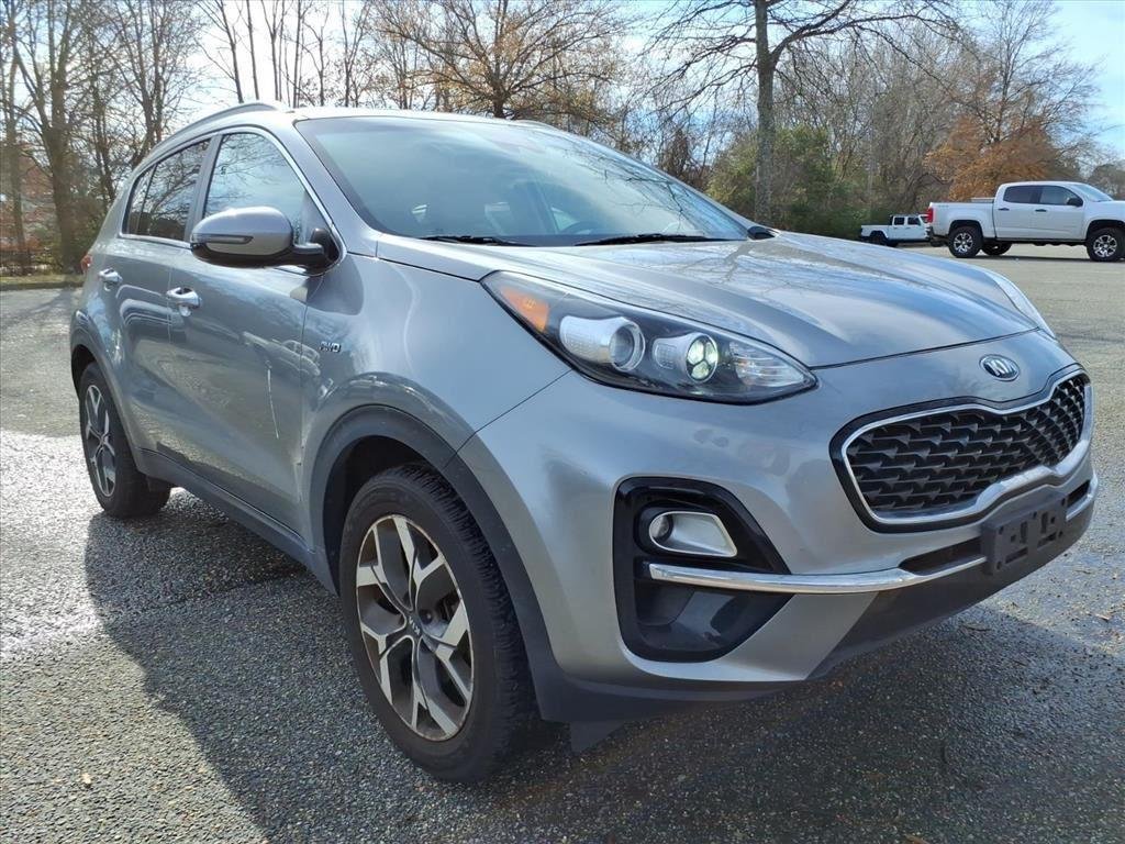Used 2021 Sparkling Silver Kia EX image 3