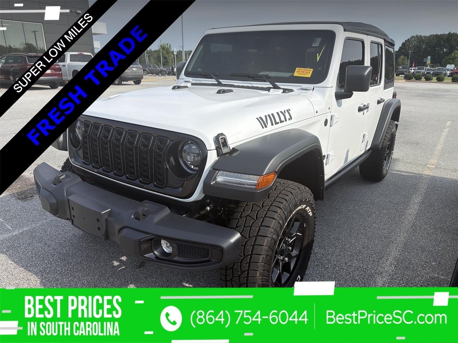 Certified Used 2026 Bright White Clearcoat Jeep Willys image 1