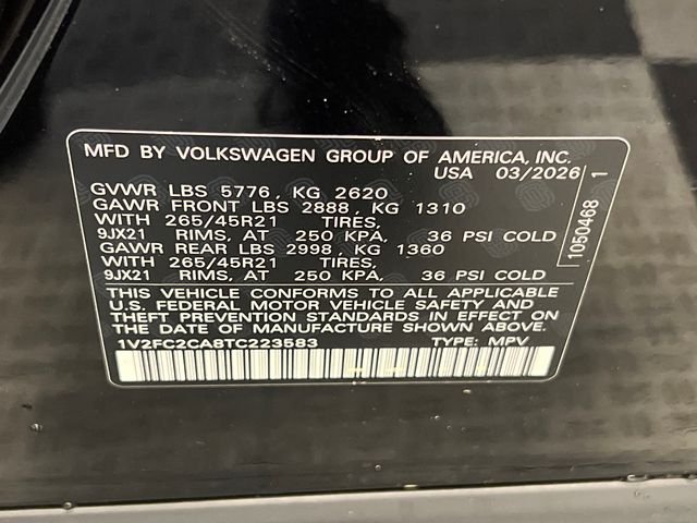 New 2026 Black Volkswagen 2.0T SEL Premium R-Line image 22