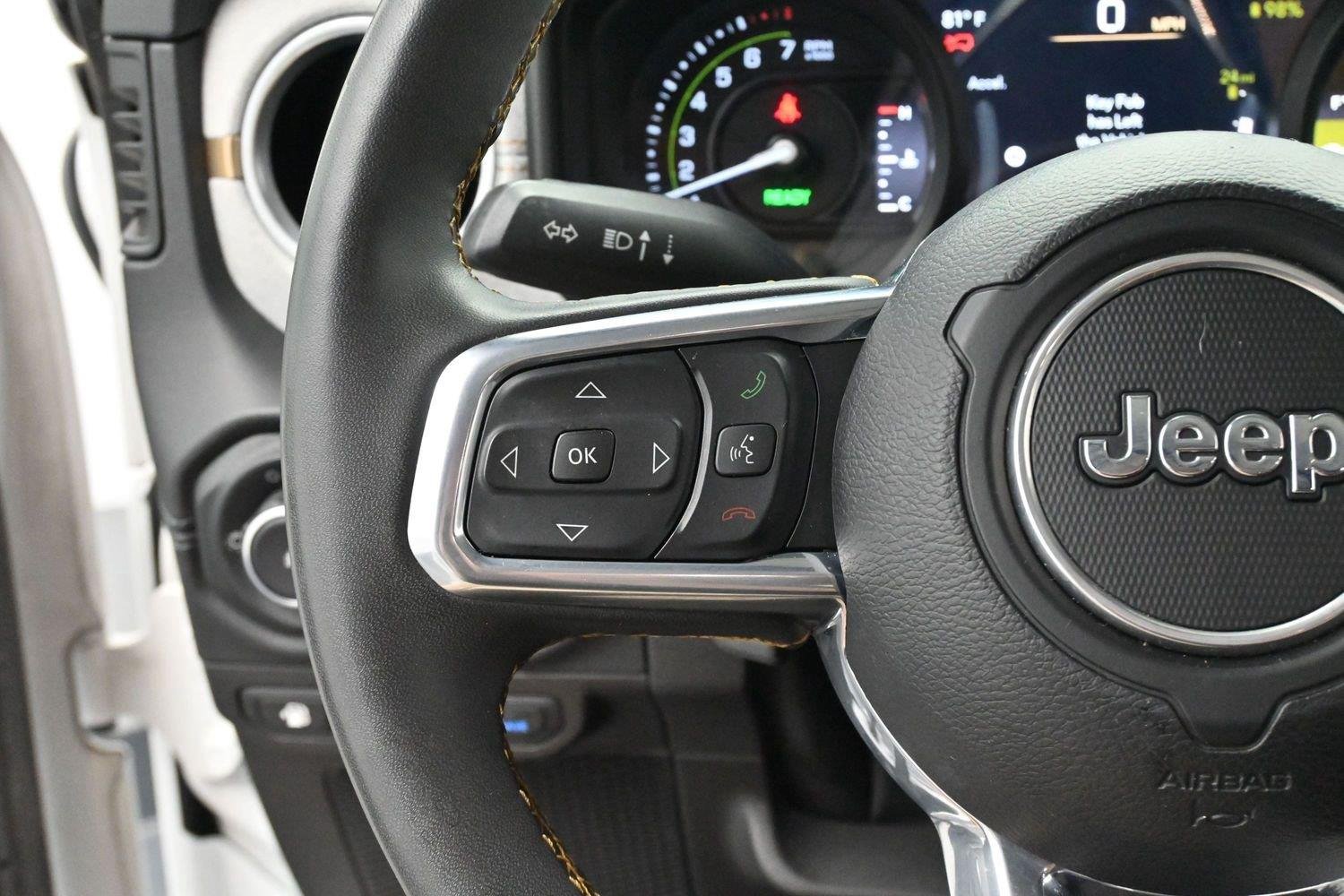 Used 2024 Bright White Clearcoat Jeep Sahara image 17