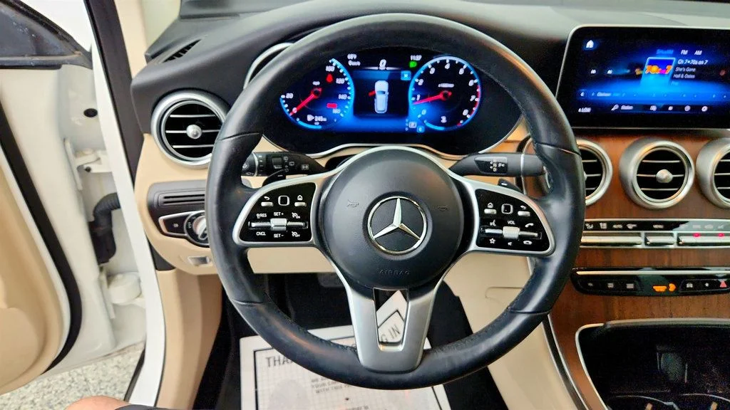 Used 2022 Polar White Mercedes-Benz GLC 300 4MATIC® w/ Panorama Roof & 12.3
