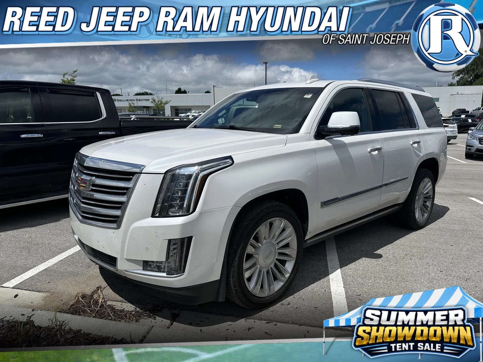 Used 2016 Crystal White Tricoat Cadillac Platinum image 1