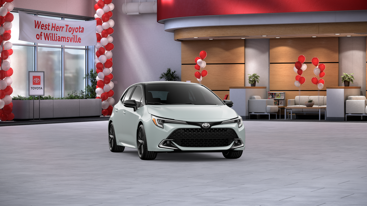 New 2026 Wind Chill Pearl with Midnight Black Metallic roof Toyota XSE image 16