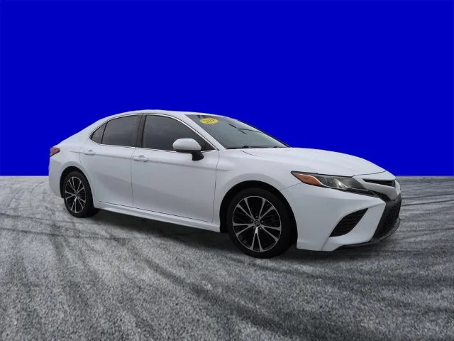 Certified Used 2019 Super White Toyota SE image 2