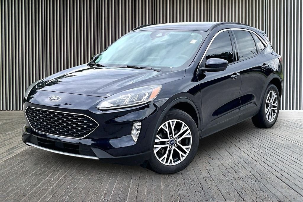 Used 2021 Blue Ford SEL image 13