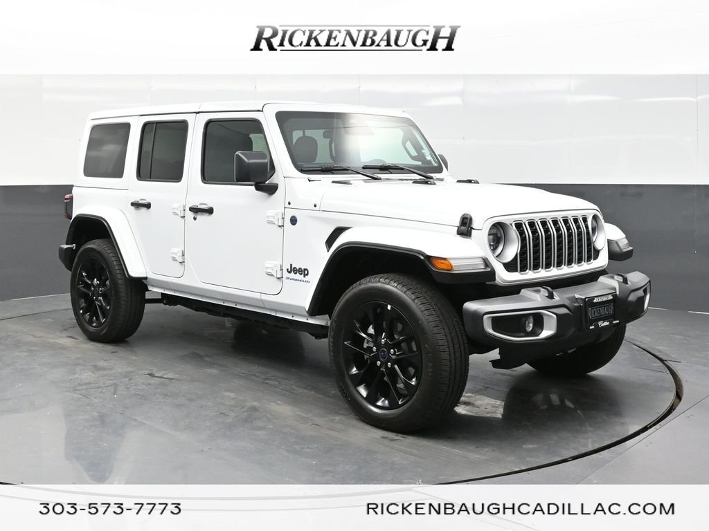Used 2025 White Jeep Sahara 4xe image 1