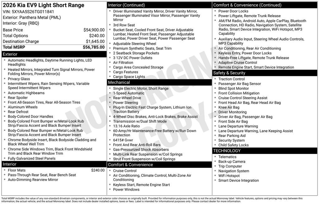 2026 Kia EV9 Light - Photo 6