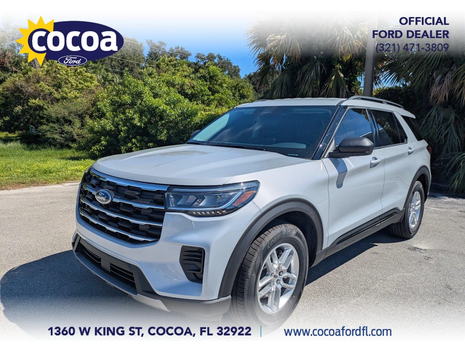 New 2026 Space White Metallic Ford Active image 1