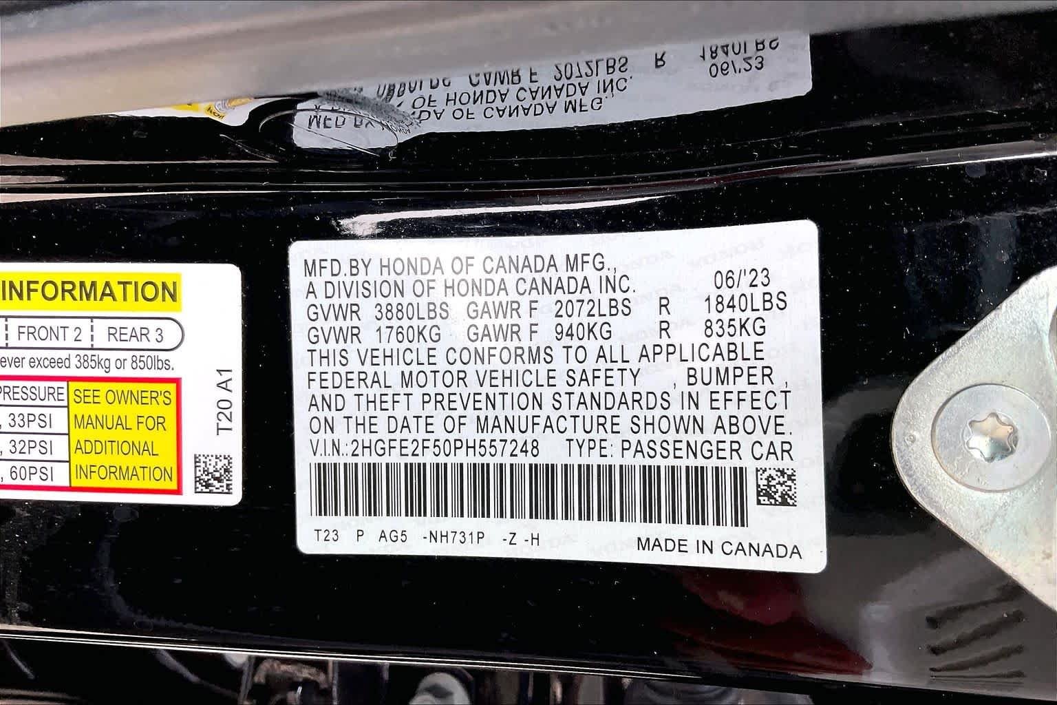 Used 2023 Crystal Black Pearl Honda Sport image 32