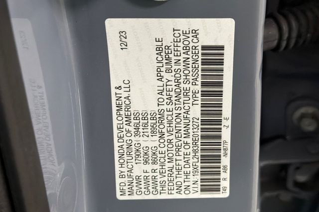 Certified Used 2024 Sonic Gray Pearl Honda Sport image 37