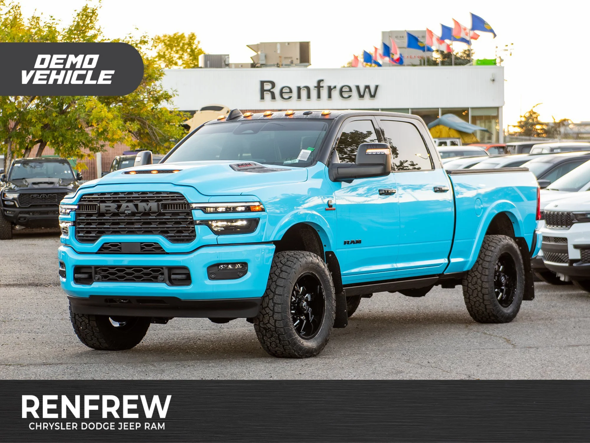 Used 2026 Black RAM Limited Night* Crew Cab 4x4, Custom Wrap, Lift, Fuel Wheels, 35 Inch Tires image 1