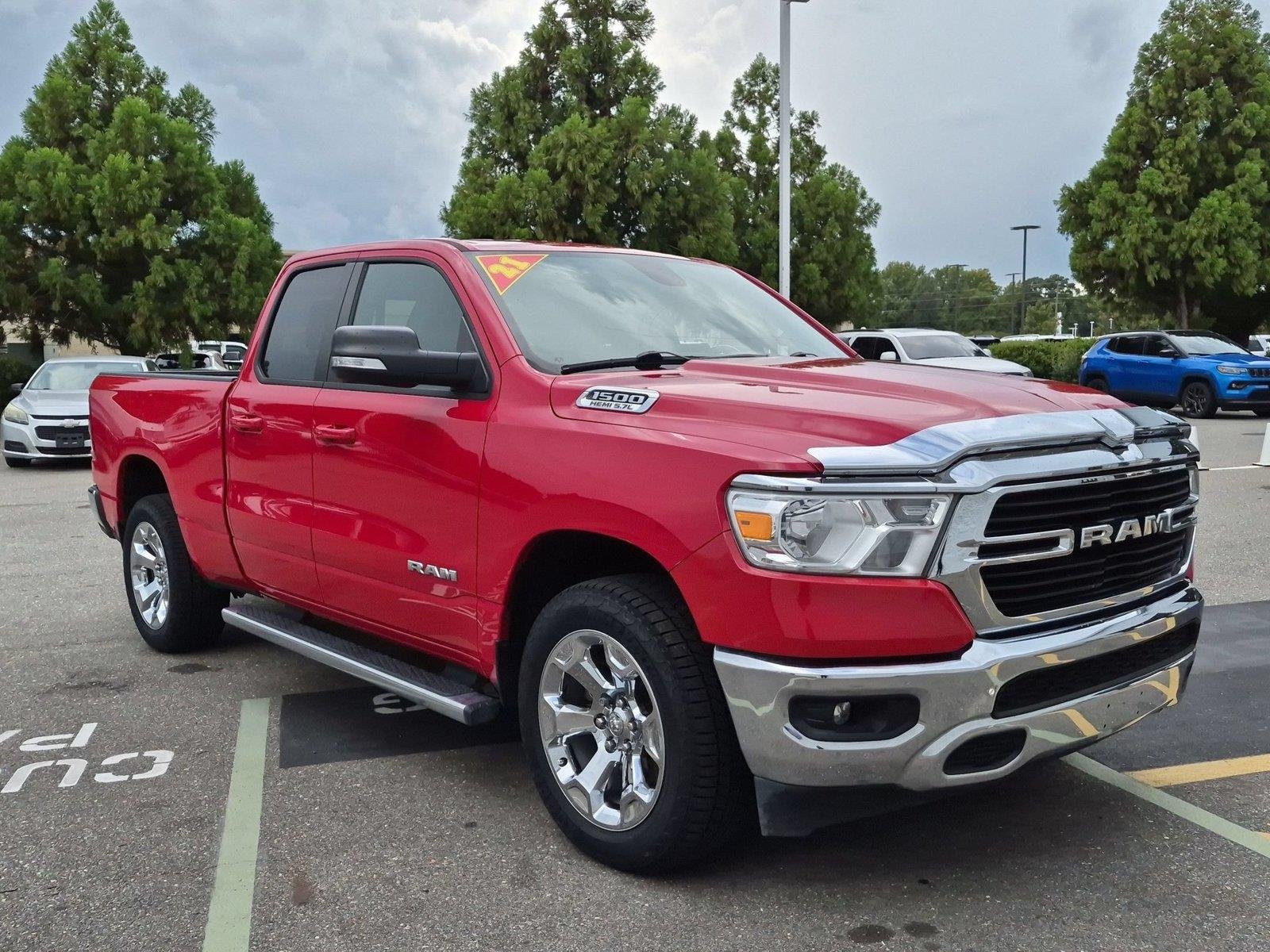Used 2021 Flame Red Clearcoat Ram Big Horn image 7