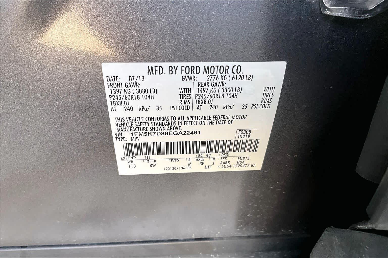 Used 2014 Sterling Gray Metallic Ford XLT image 34
