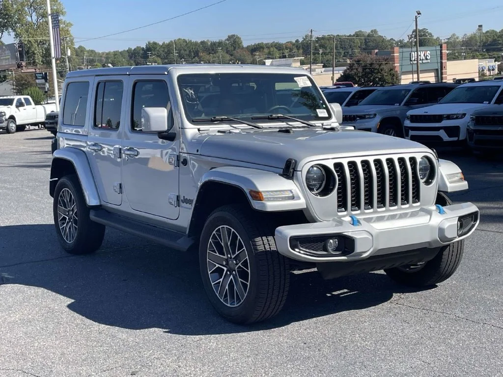 Used 2023 Silver Jeep Sahara 4xe image 1