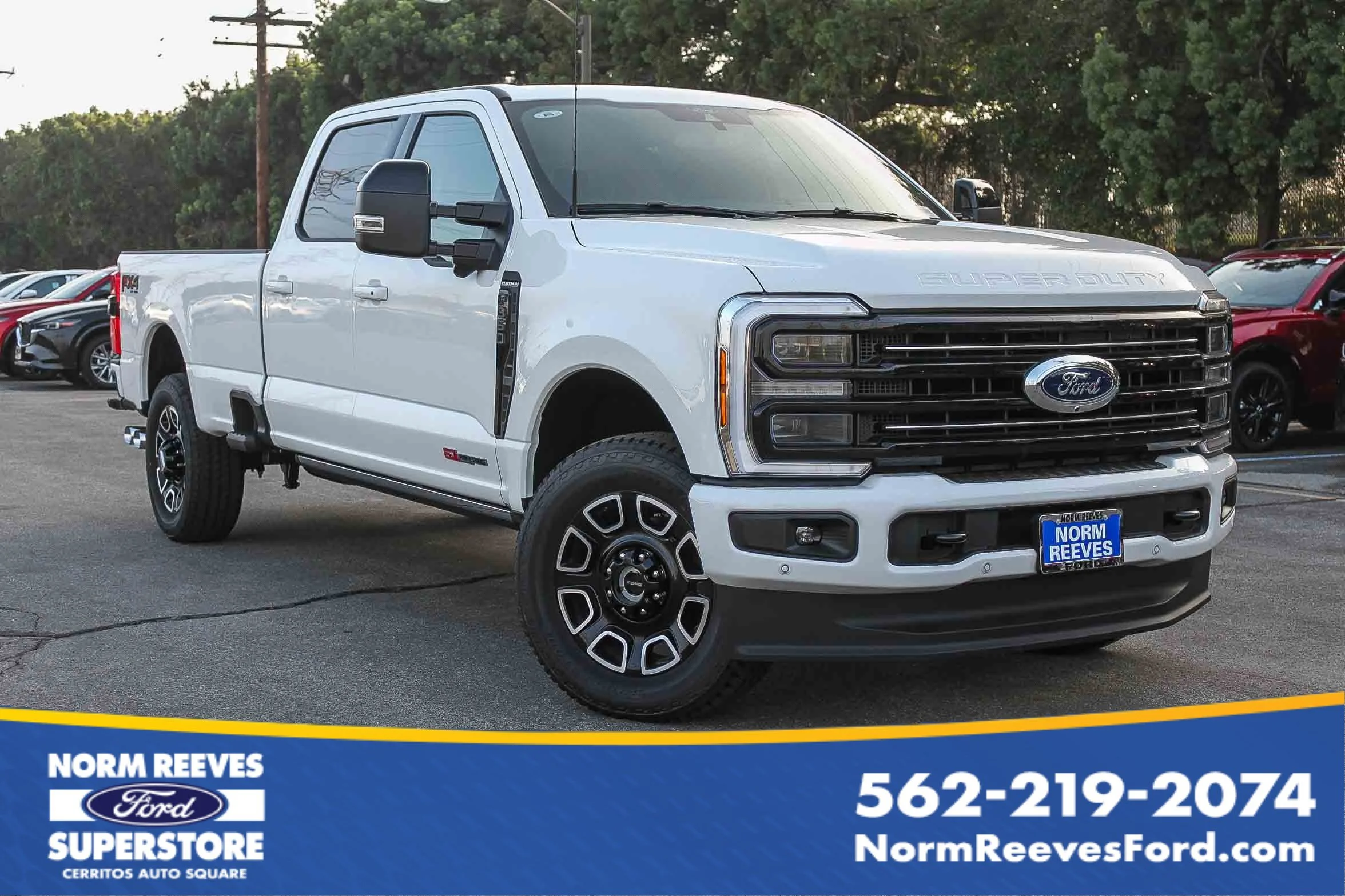 New 2026 Star White Metallic Tri-Coat Ford F-350® Platinum® image 1