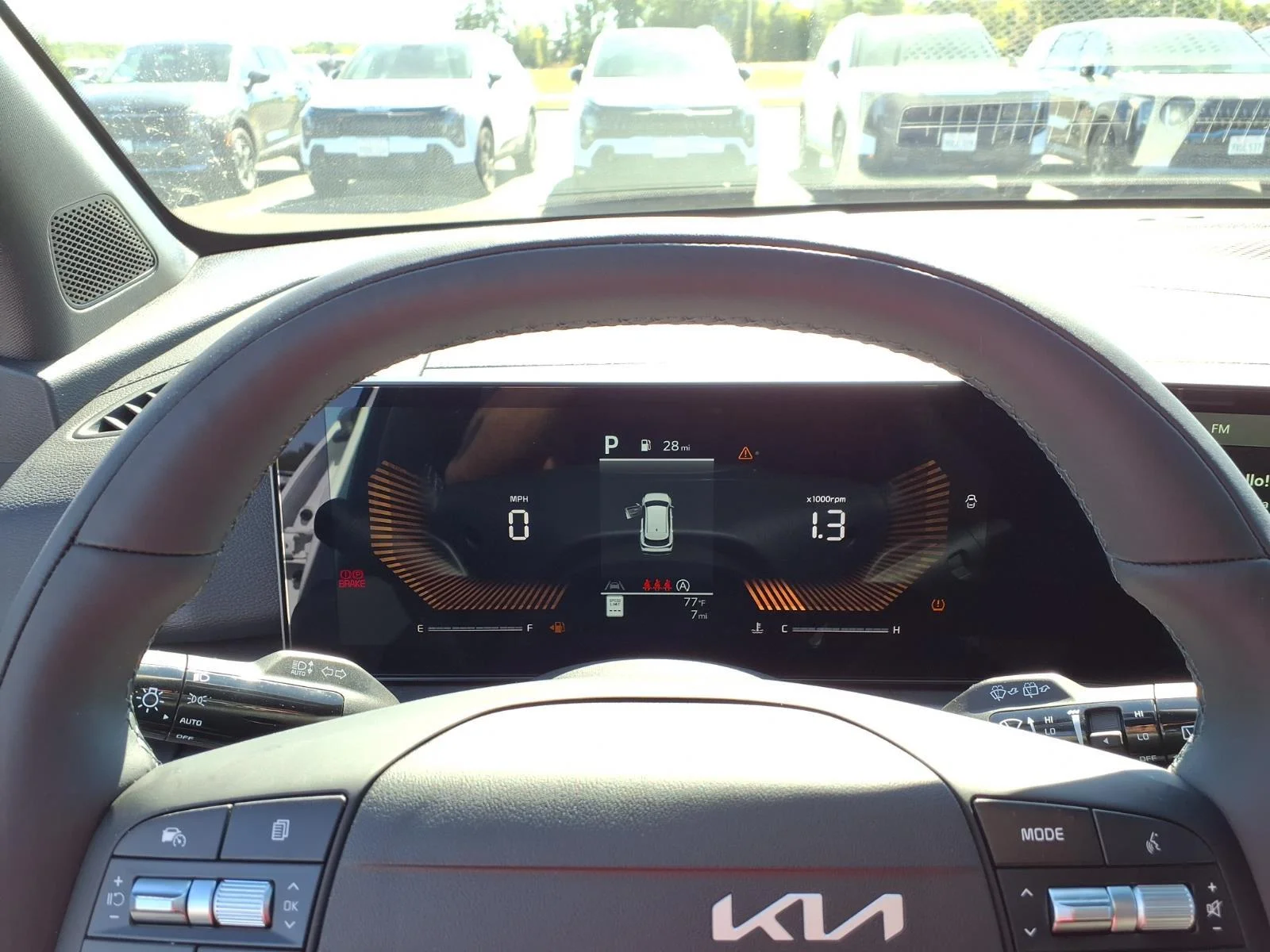 New 2027 Glacial White Pearl / Black Ro Kia X-Line image 9