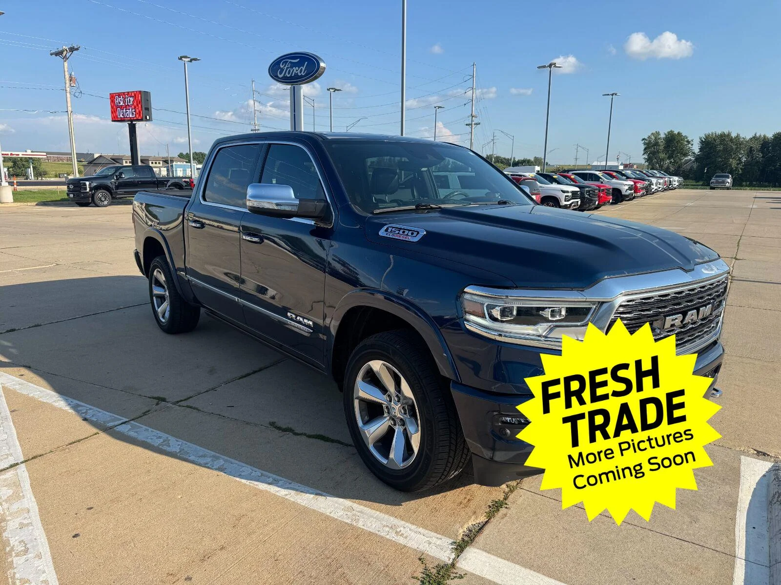 Used 2021 Patriot Blue Pearlcoat Ram Limited image 6
