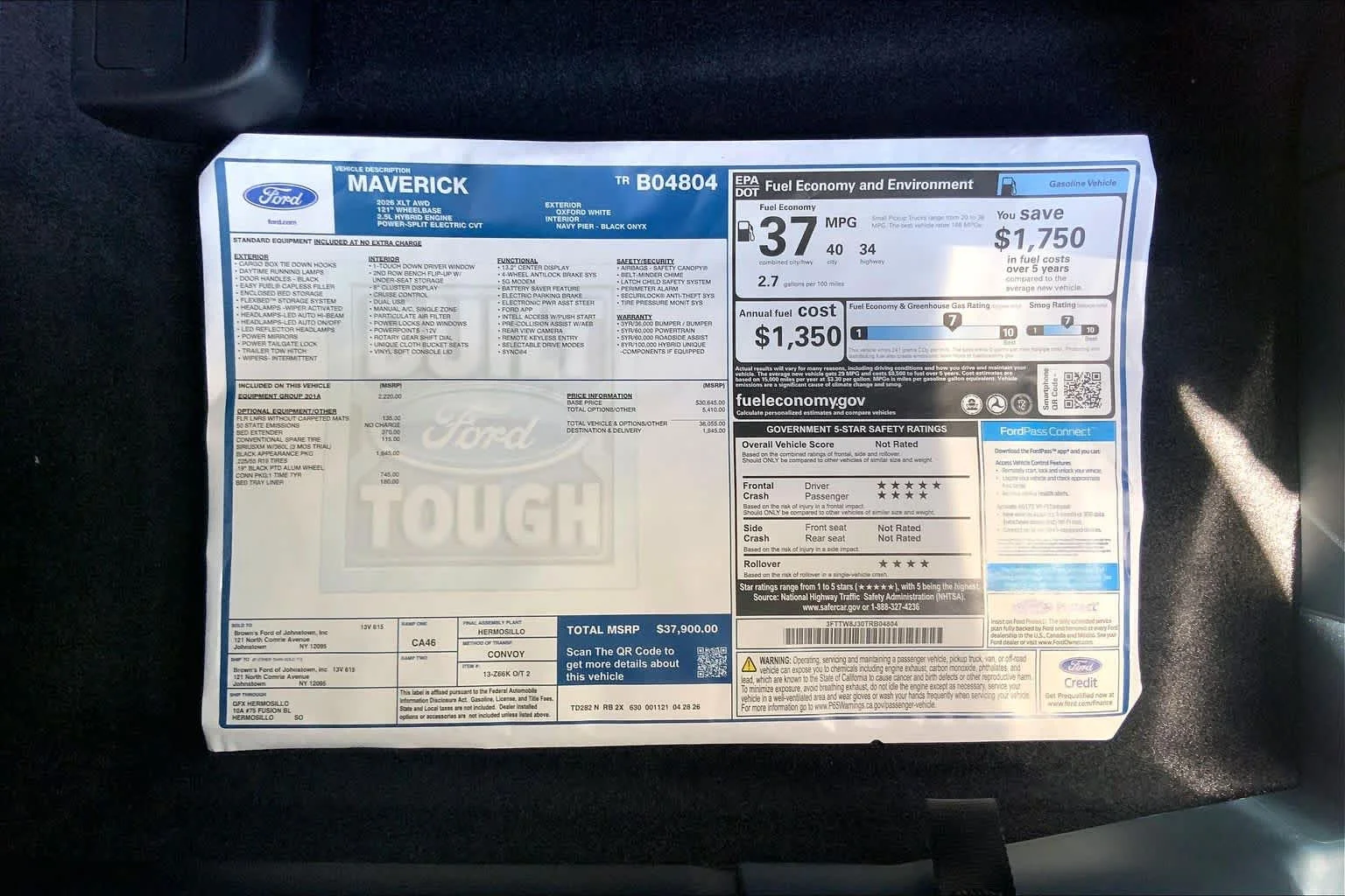 New 2026 Oxford White Ford XLT image 18