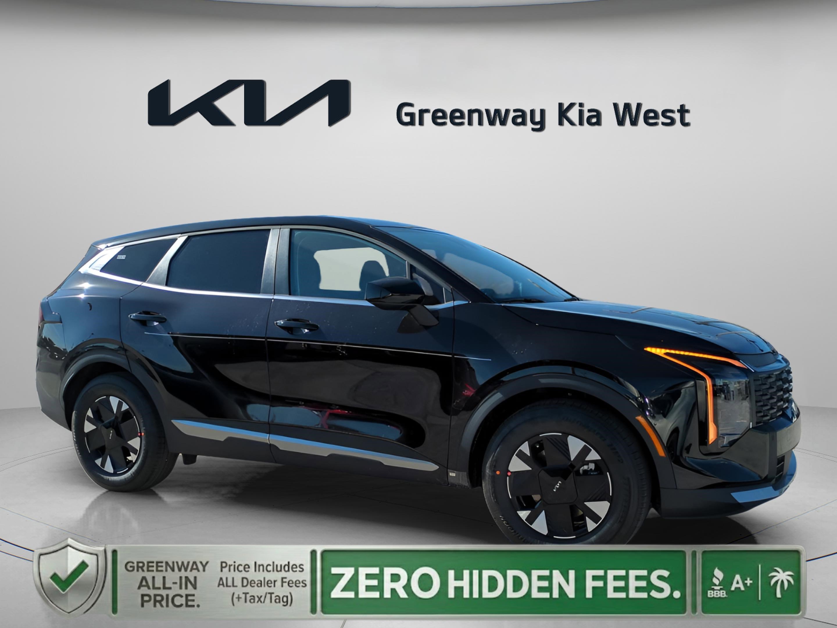 New 2026 Fusion Black Kia LX image 1