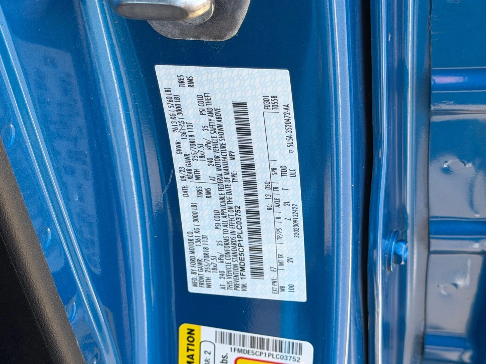 Certified Used 2023 Velocity Blue Metallic Ford Outer Banks image 31