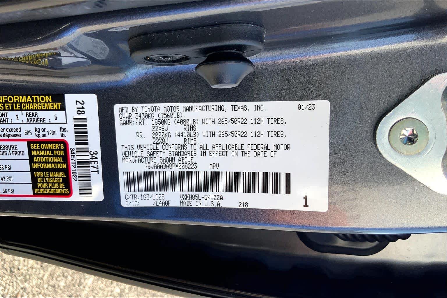 Used 2023 Magnetic Gray Metallic Toyota Capstone image 36