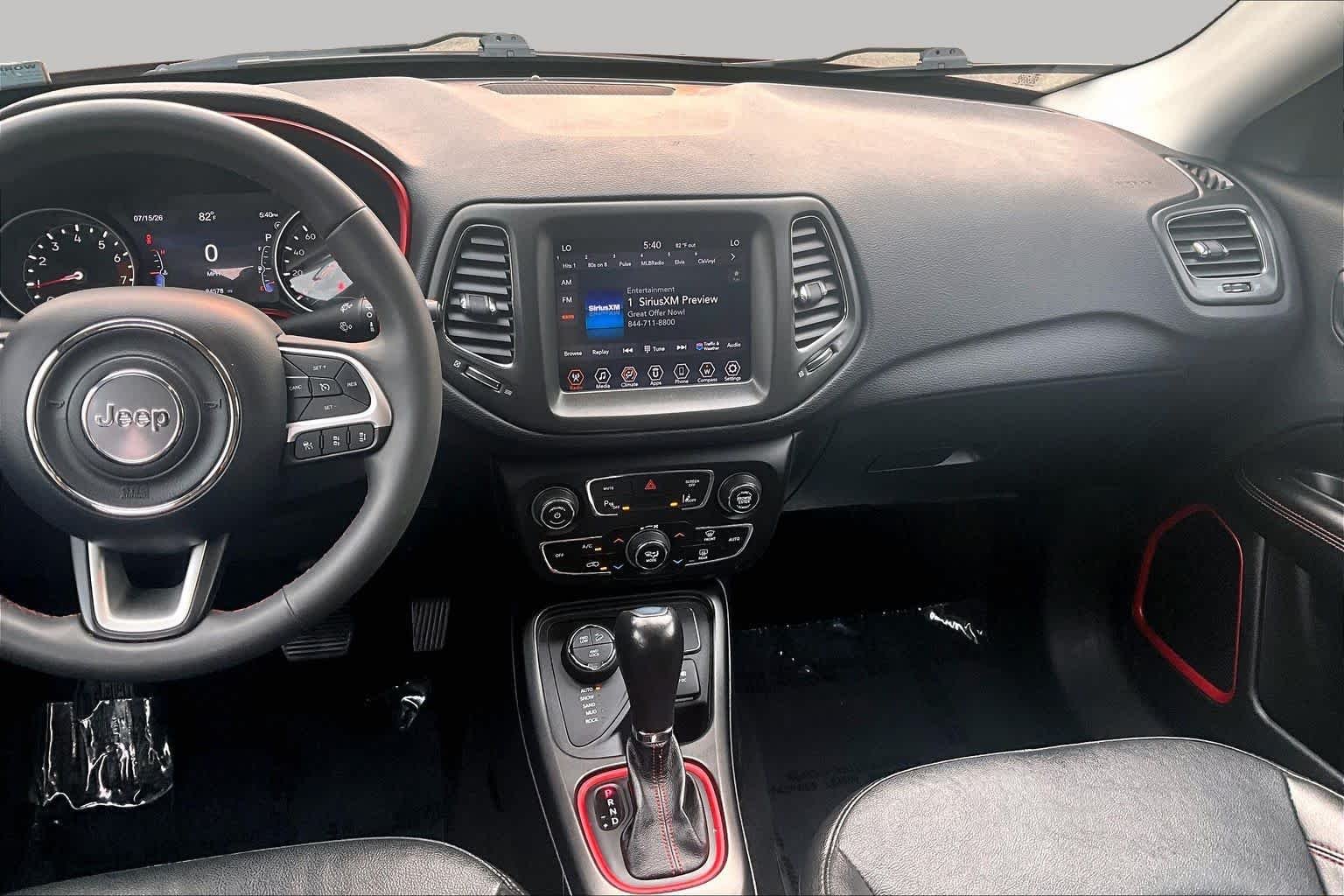 Used 2021 Velvet Red Pearlcoat Jeep Trailhawk image 7