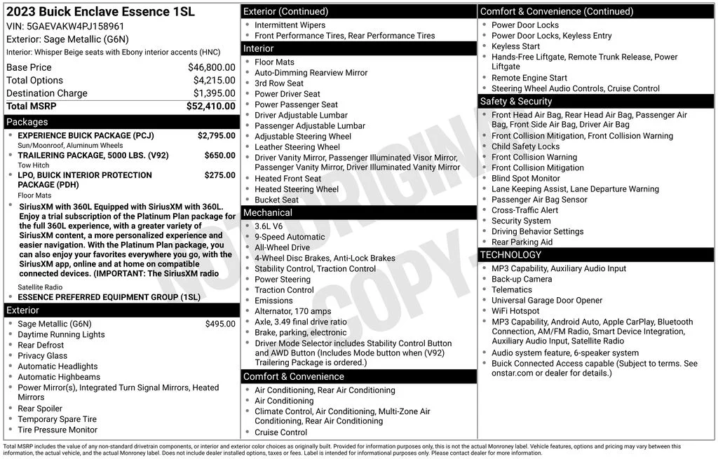 Used 2023 Green Buick Essence image 45