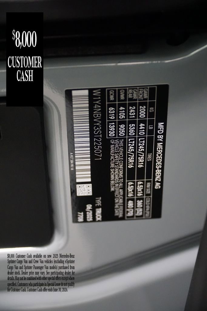 New 2025 Silver+Gray Mercedes-Benz Cargo 144 WB image 34