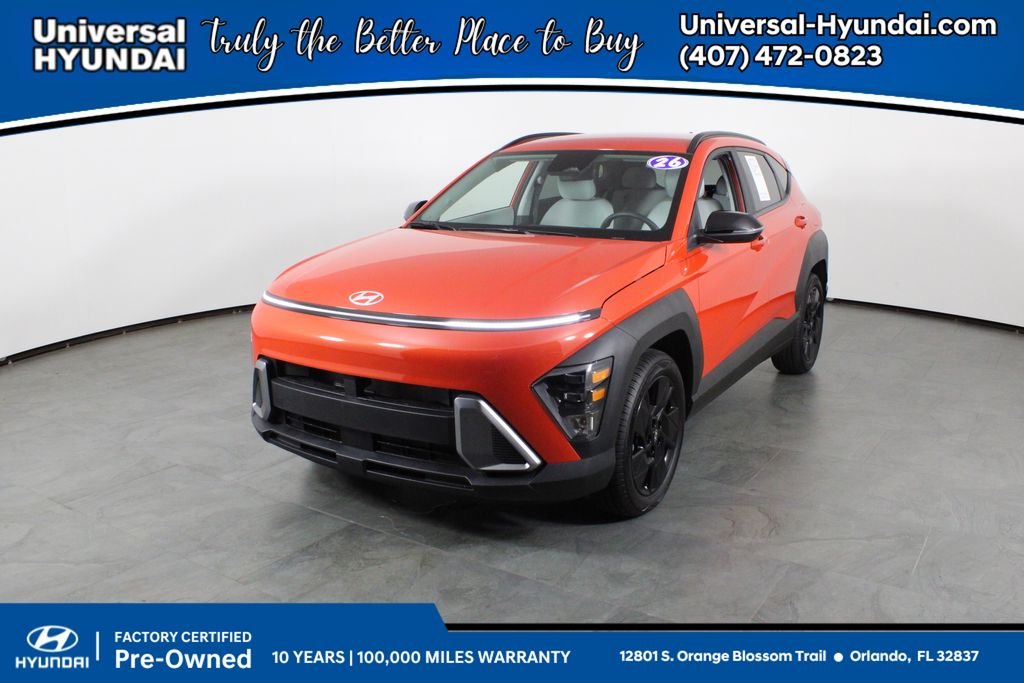Certified Used 2026 Orange Hyundai SEL Sport image 1