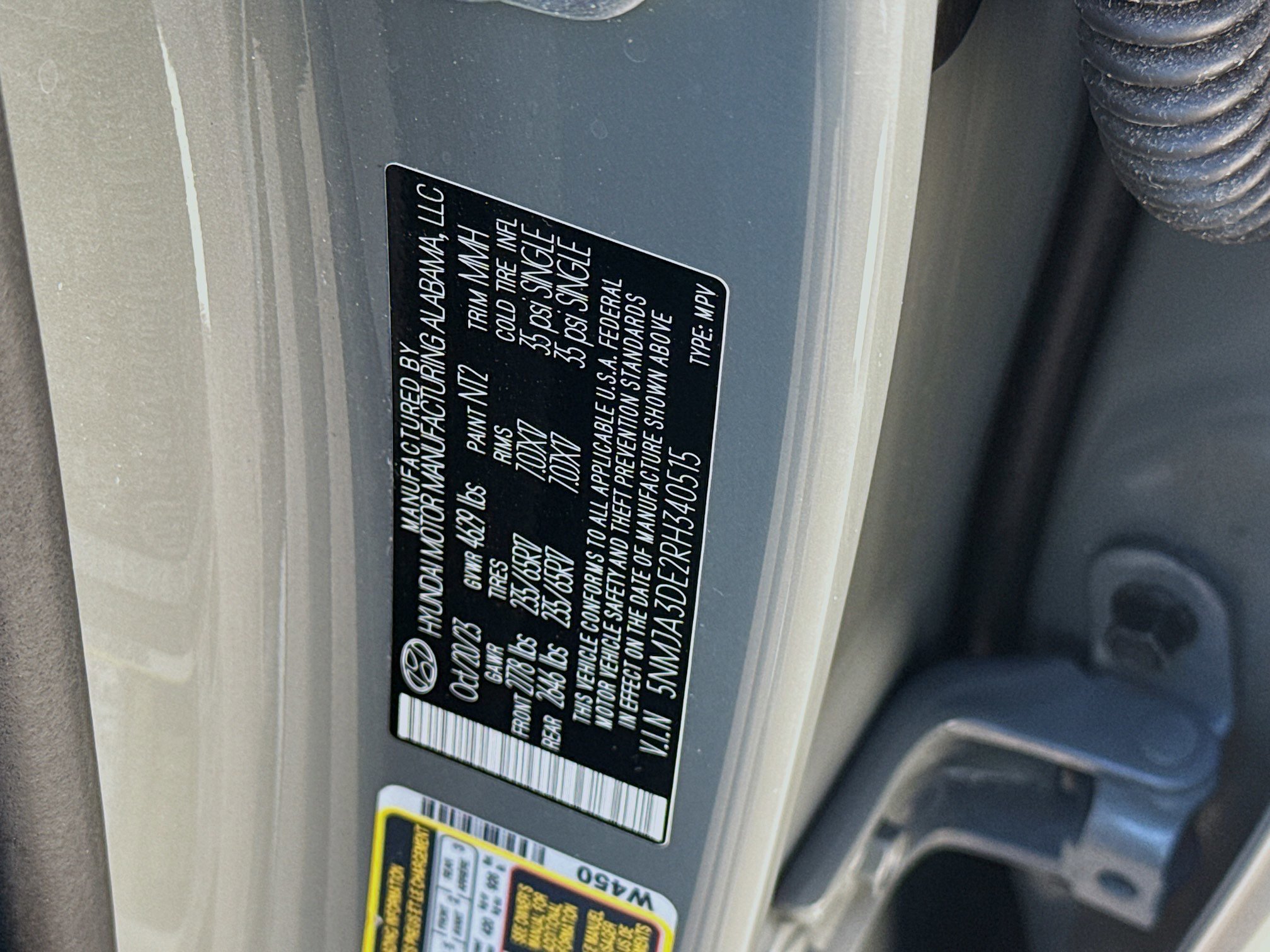 Used 2024 Hampton Gray Hyundai SE image 34