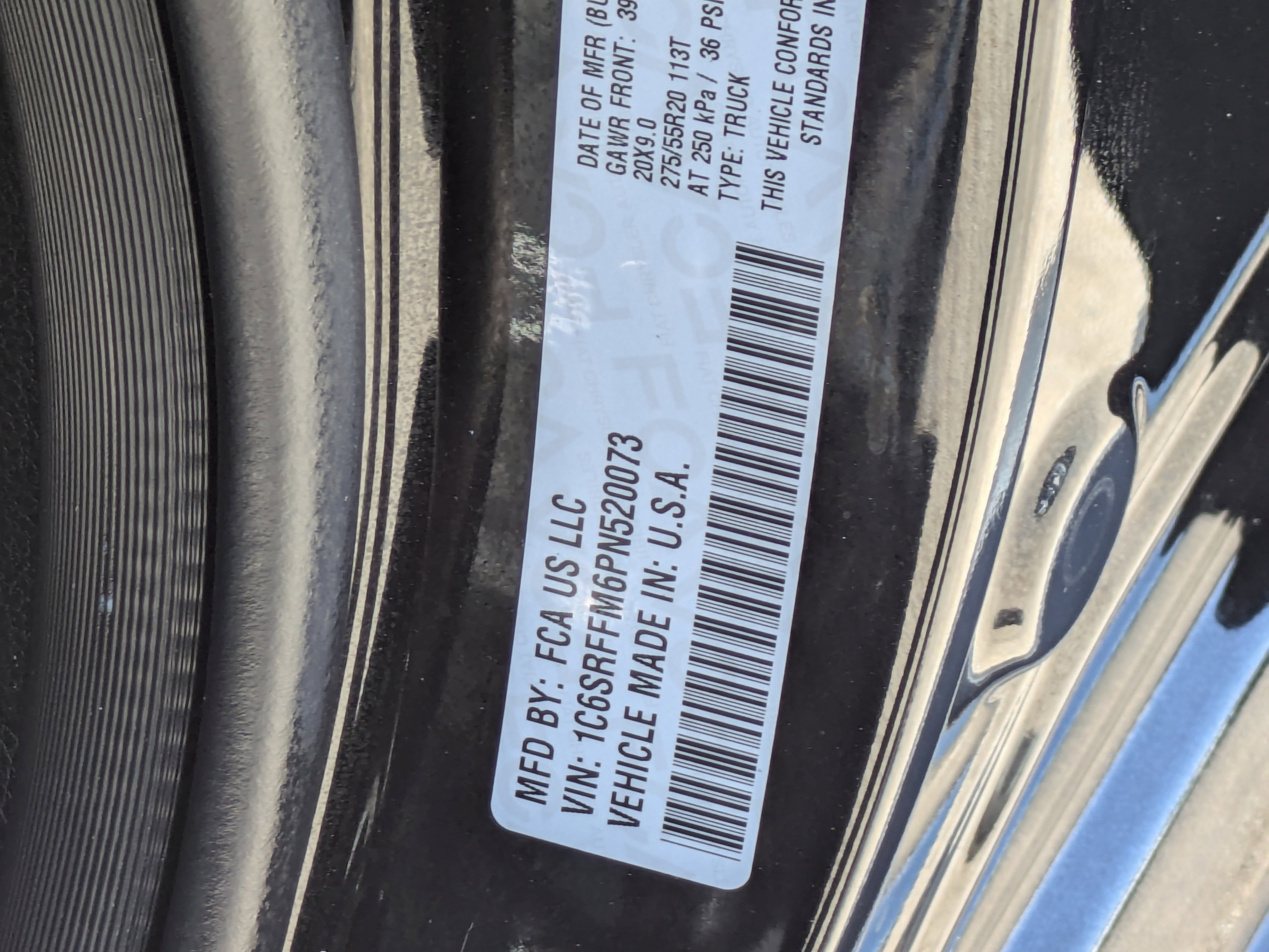 Used 2023 Diamond Black Crystal Pearlcoat Ram Big Horn image 30