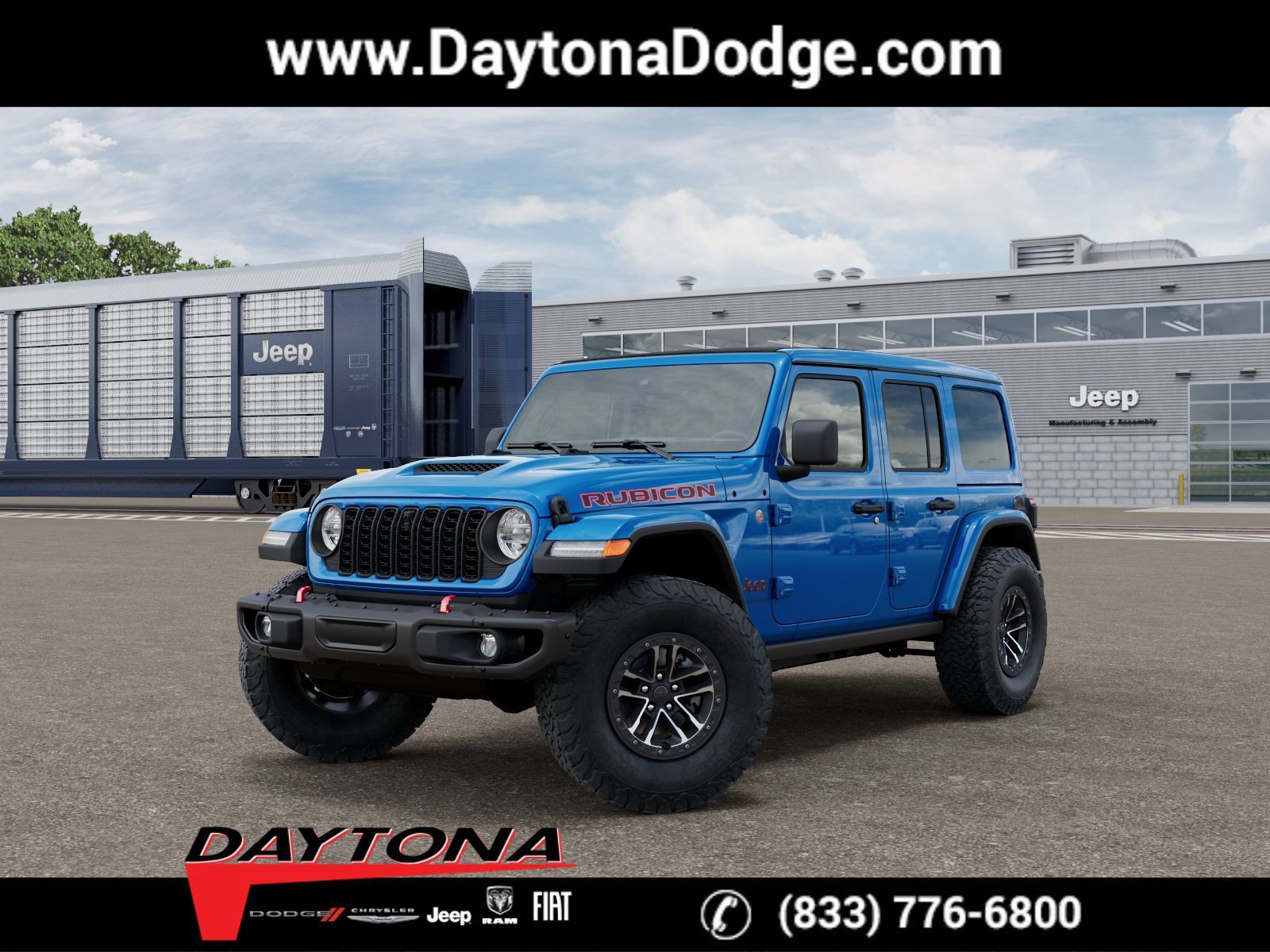 New 2026 Hydro Blue Pearlcoat Jeep Rubicon X image 1