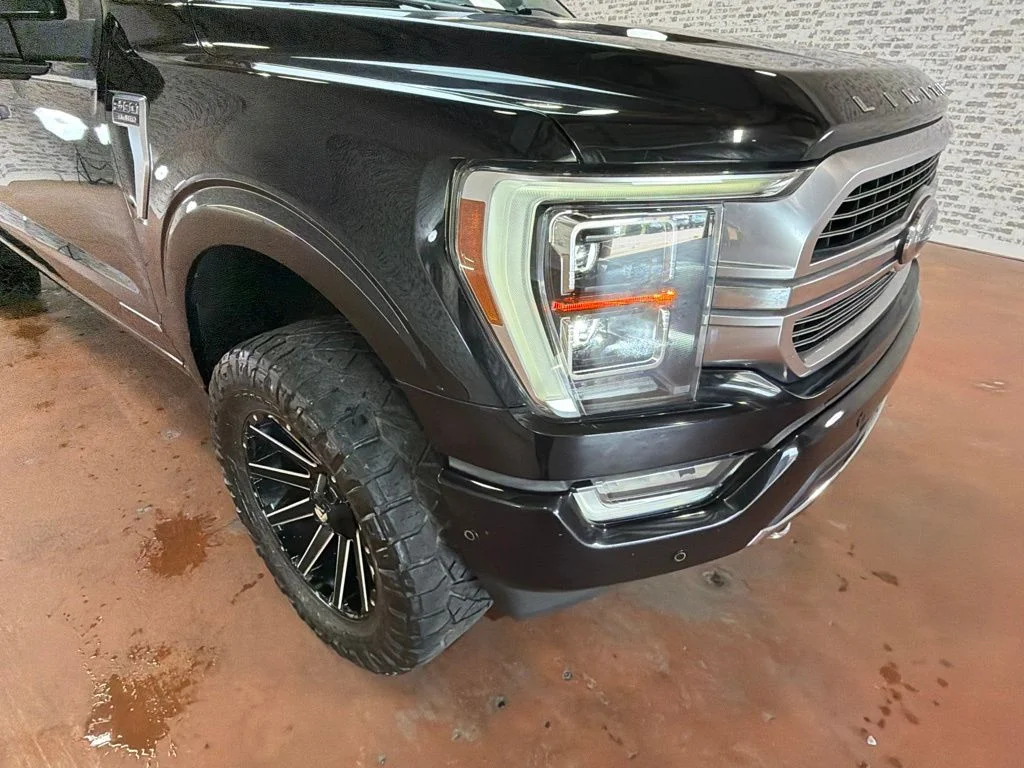 Used 2021 Agate Black Metallic Ford Limited image 9