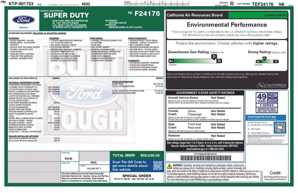 New 2026 White Ford XL image 6