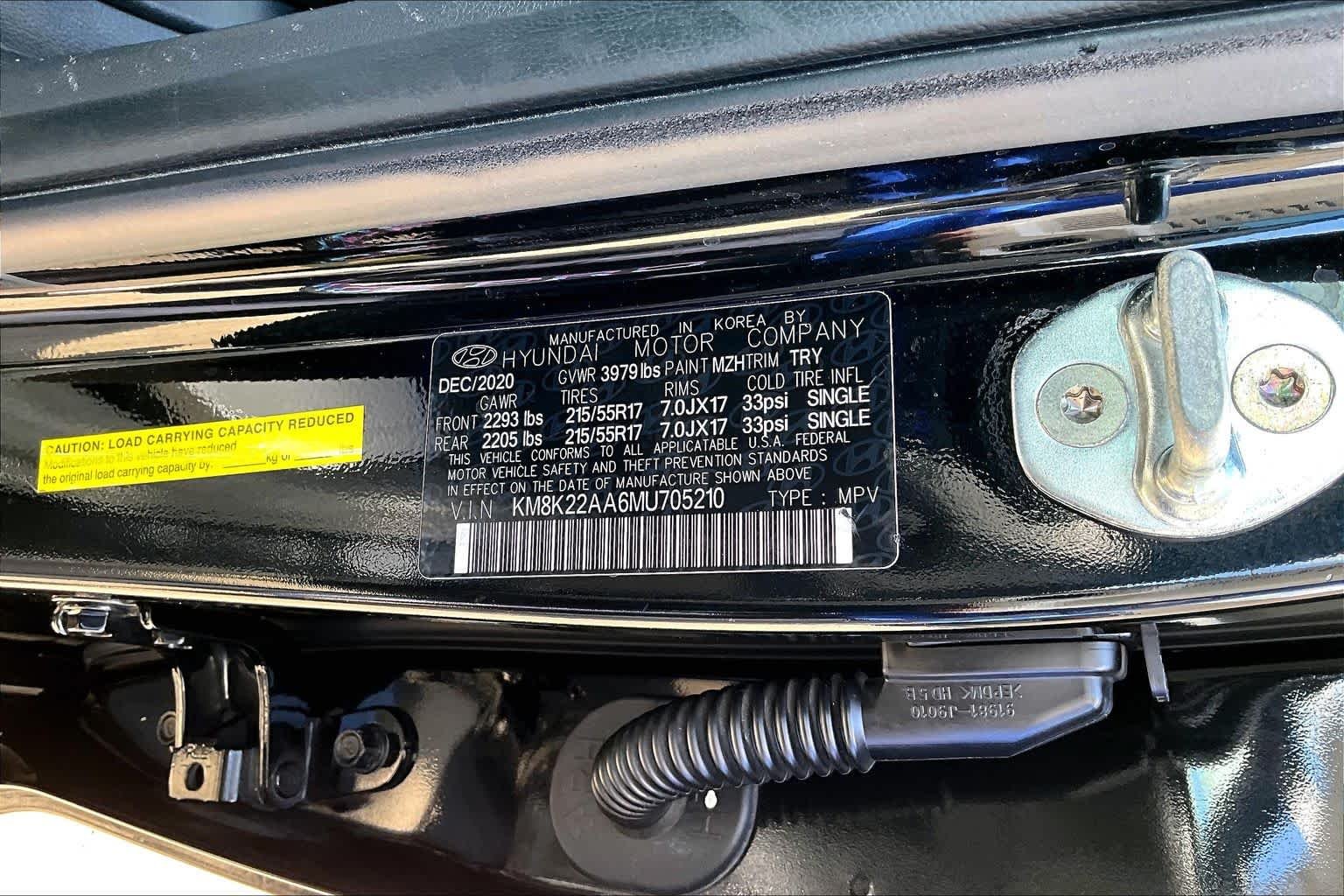 Certified Used 2021 Ultra Black Hyundai SEL image 34
